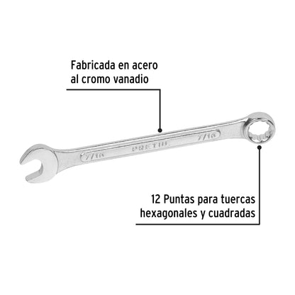 LL-1214P Llave mixta 7/16' x 130 mm, Pretul