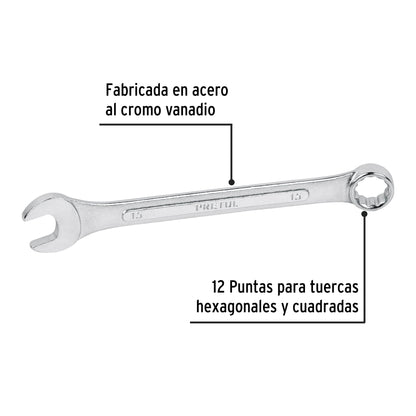 LL-1215MP Llave mixta mm, 15 x 175 mm, Pretul