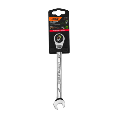LL-2016X Llave mixta con ratchet, 1/2" x 173 mm, Truper Expert