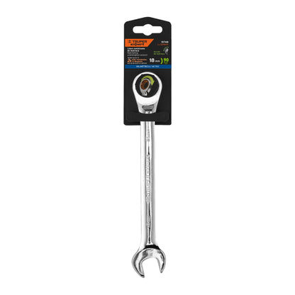LL-2018MX Llave mixta con ratchet, 18 x 230 mm, Truper Expert