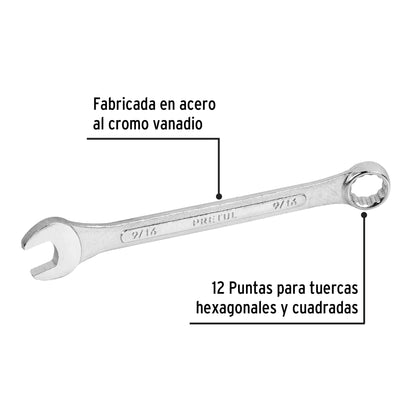 LL-1218P Llave mixta 9/16' x 165 mm, Pretul