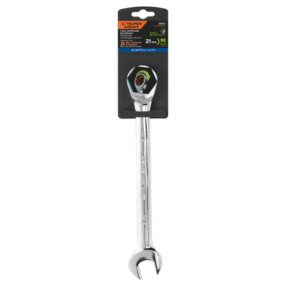 LL-1221MX Llave mixta con ratchet, milimétrica 21mm, TruperExpert