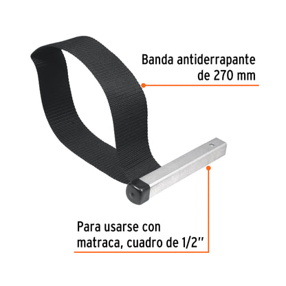 LL-BA-FA Llave de banda de nylon para filtro de aceite