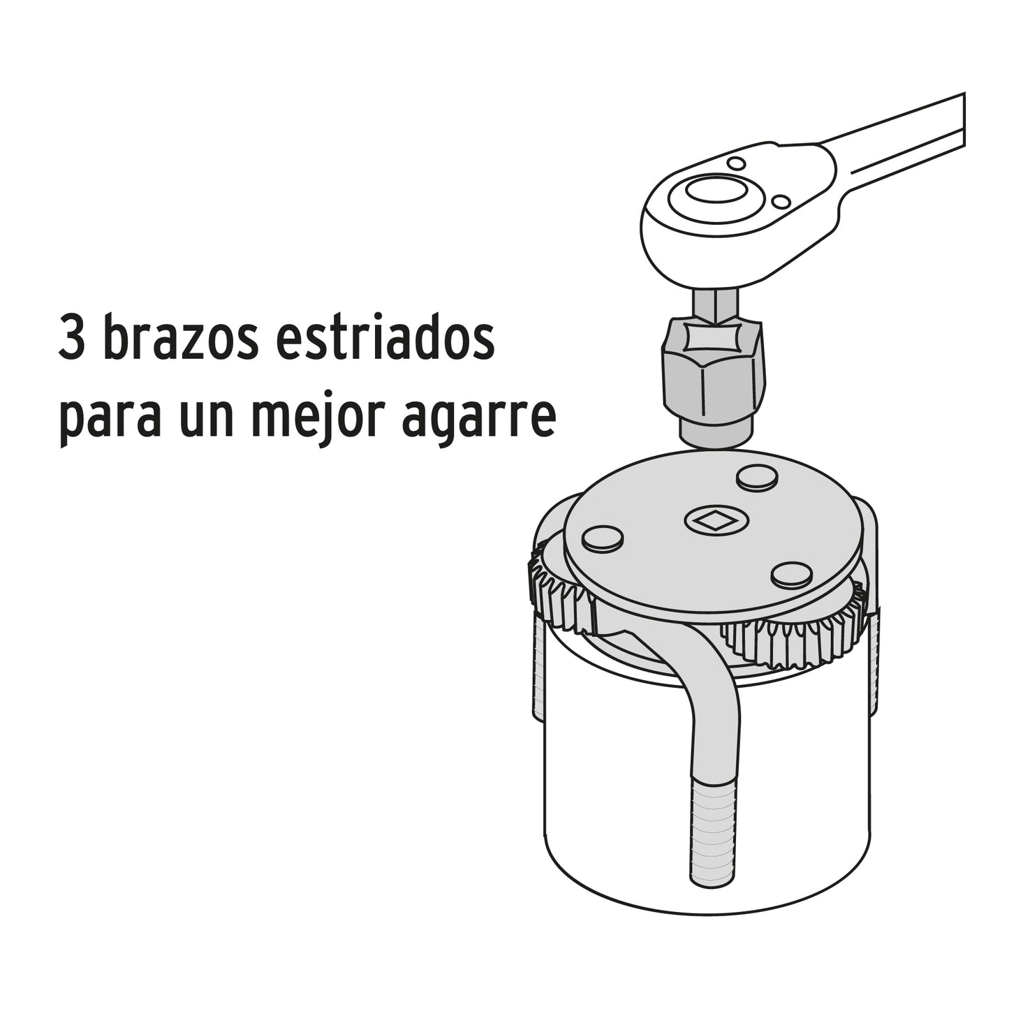 LL-FA-MA Llave de 3 puntos para filtro de aceite
