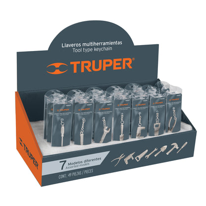 LLA-49 Llaveros tipo herramienta, 49 piezas, surtidos (precio por unidad)