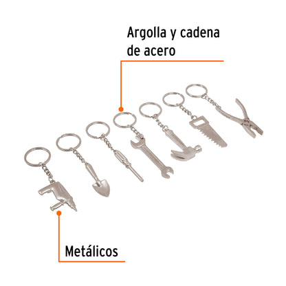 LLA-49 Llaveros tipo herramienta, 49 piezas, surtidos (precio por unidad)