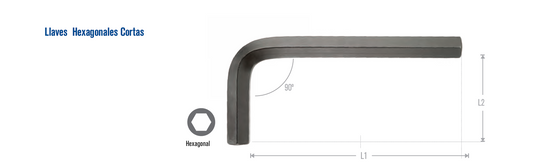 IW10547 Llave hexagonal en L 0.05" Irwin