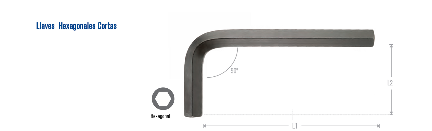 IW10557 LLave hexagonal en L 1/4" Irwin