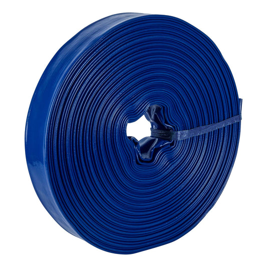 M25D Manguera plana para descarga de agua, PVC flexible, 2' x 50 m