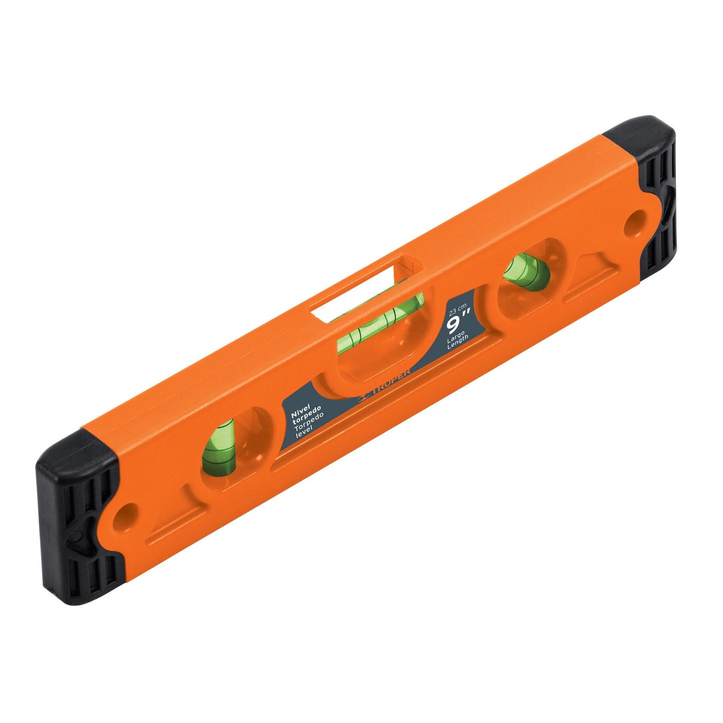 NT-9 Nivel torpedo magnético 9' cuerpo plástico ABS