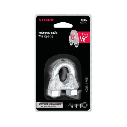 Perros-1/2 Perros para cable de 1/2" tarjeta con 1 pza