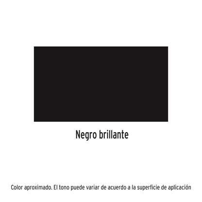 PA-NB Pintura en aerosol negro brillante, 400 ml