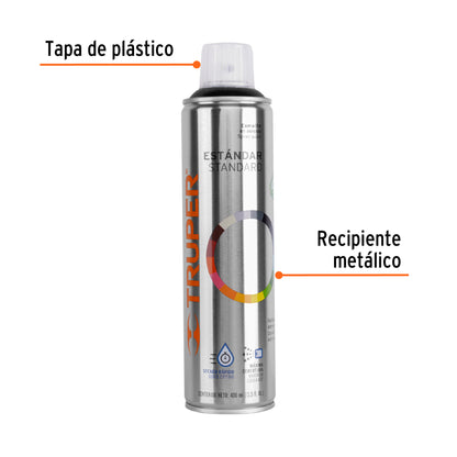 PA-NB Pintura en aerosol negro brillante, 400 ml