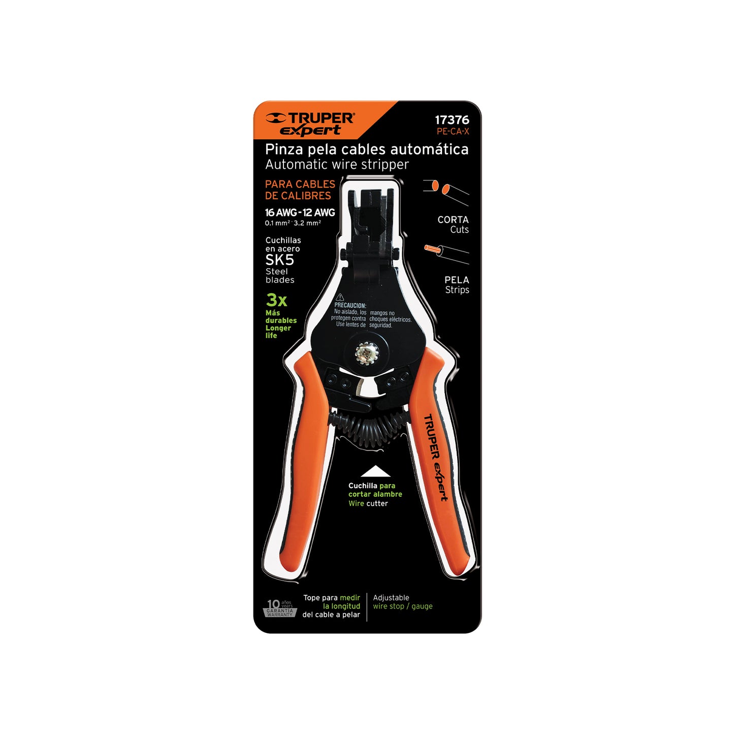 PE-CA-X Alicate pelacable automática de precisión 6"