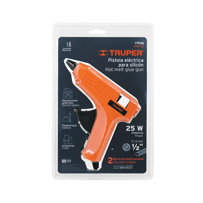 PIPE-1/2 Pistola eléctrica para silicona 4" x 1/2", 25Wc