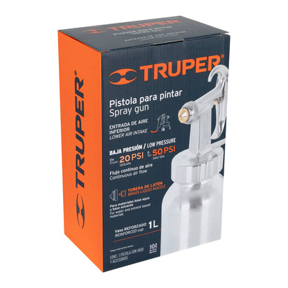 PIPI-200 Pistola para pintar de baja presión, pulida, entrada inferior