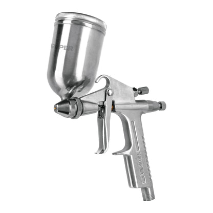 PIPI-400 Pistola para retoque de gravedad, LVMP, vaso aluminio, 0.5 mm