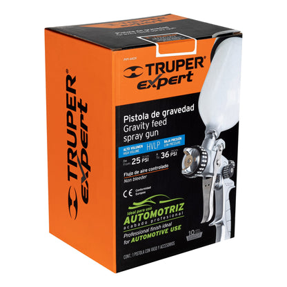 PIPI-440X Pistola para pintar de gravedad HVLP, vaso plástico, 1.4 mm, Expert