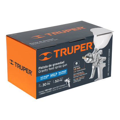 PIPI-440 Pistola para pintar de gravedad HVLP, vaso plástico, boquilla 1.4 mm