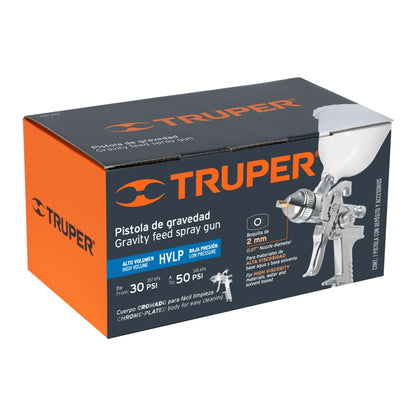 PIPI-442 Pistola para pintar de gravedad HVLP, vaso plástico, boquilla 2.0 mm