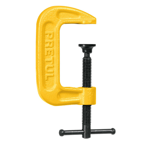 PNT-2P Prensa en "C" de hierro nodular para carpintería, 2", Pretul