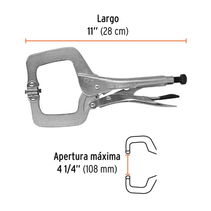 PPC-11R Hombresolo tipo "C" 11", giratorio