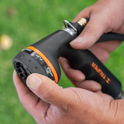 PR-208 Pistola metálica 8 funciones con recubrim.