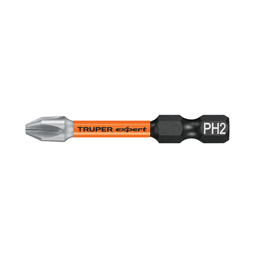 PUDE-1202I Juego de 5 puntas de impacto Phillips PH2 x 2',Truper Expert