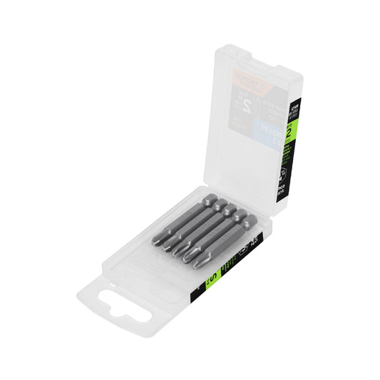 PUDE-1203 Puntas Phillips #3, 2', estuche con 5 piezas, Expert
