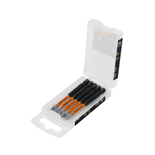 PUDE-1302I Juego de 5 puntas de impacto Phillips PH2 x 3',Truper Expert
