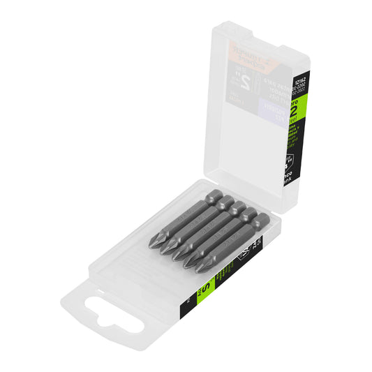 PUDE-2202 Puntas Pozidriv #2, 2', estuche con 5 piezas, Expert