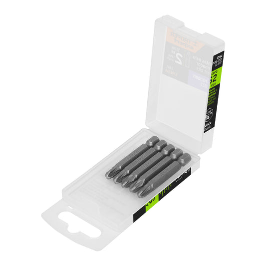 PUDE-2203 Puntas Pozidriv #3, 2', estuche con 5 piezas, Expert