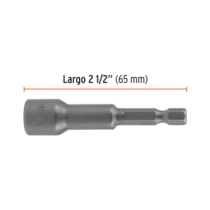 PUDE-9010 Juego de dados magnéticos, 10 mm, 5 piezas, Truper Expert