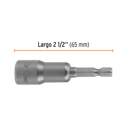 PUDE-9012 Juego de dados magnéticos, 12 mm, 5 piezas, Truper Expert