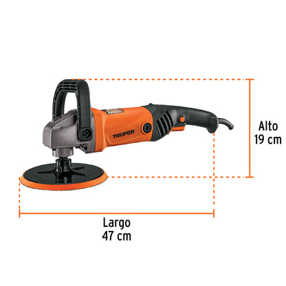 PULA-7A3 Polichadora para autos, 7", 1,200 W