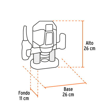 ROU-A3 Router profesional, 1-3/4 HP