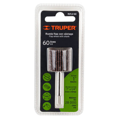 RUFLA-160 Rueda flap de 1", grano 60