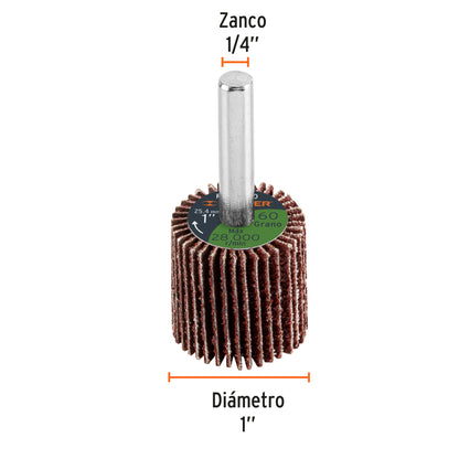 RUFLA-160 Rueda flap de 1", grano 60