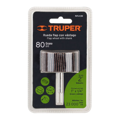 RUFLA-280 Rueda flap de 2", grano 80