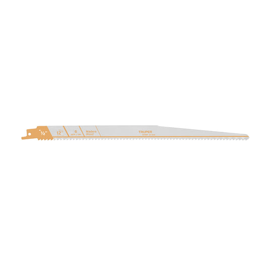 SE-126M Segueta sierra sable, 12', 6 DPP, cónica para madera, 2 pzas