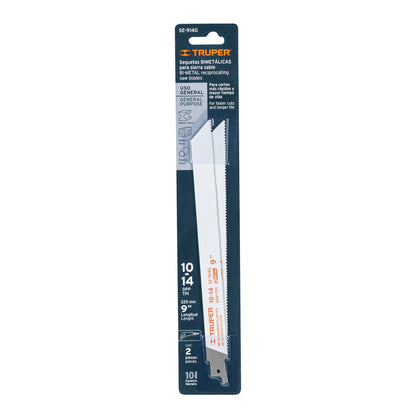 SE-914G Segueta sierra sable, 9', 10-14 DPP, recta, usos generales