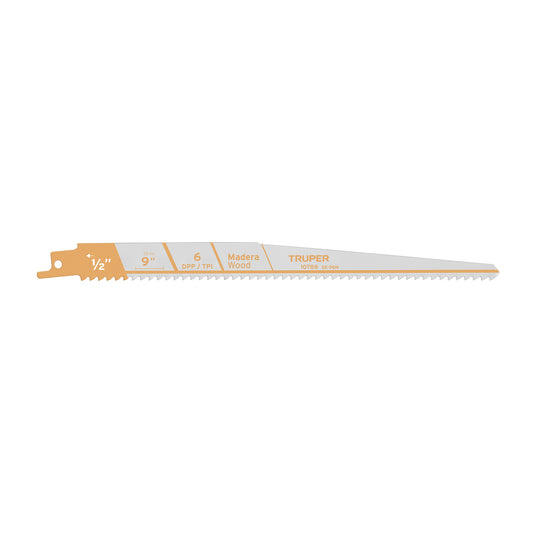 SE-96M Segueta sierra sable, 9', 6 DPP, cónica para madera, 2 pzas