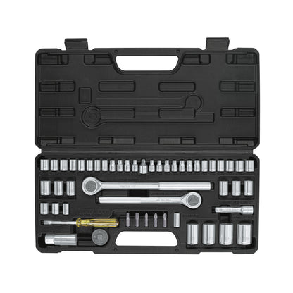 SET-51 Set de herramientas cuadrante de 1/4", 3/8" y 1/2" para mecánica, 51 piezas, Pretul