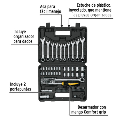 SET-73 Juego de herramientas, 73 piezas, Pretul