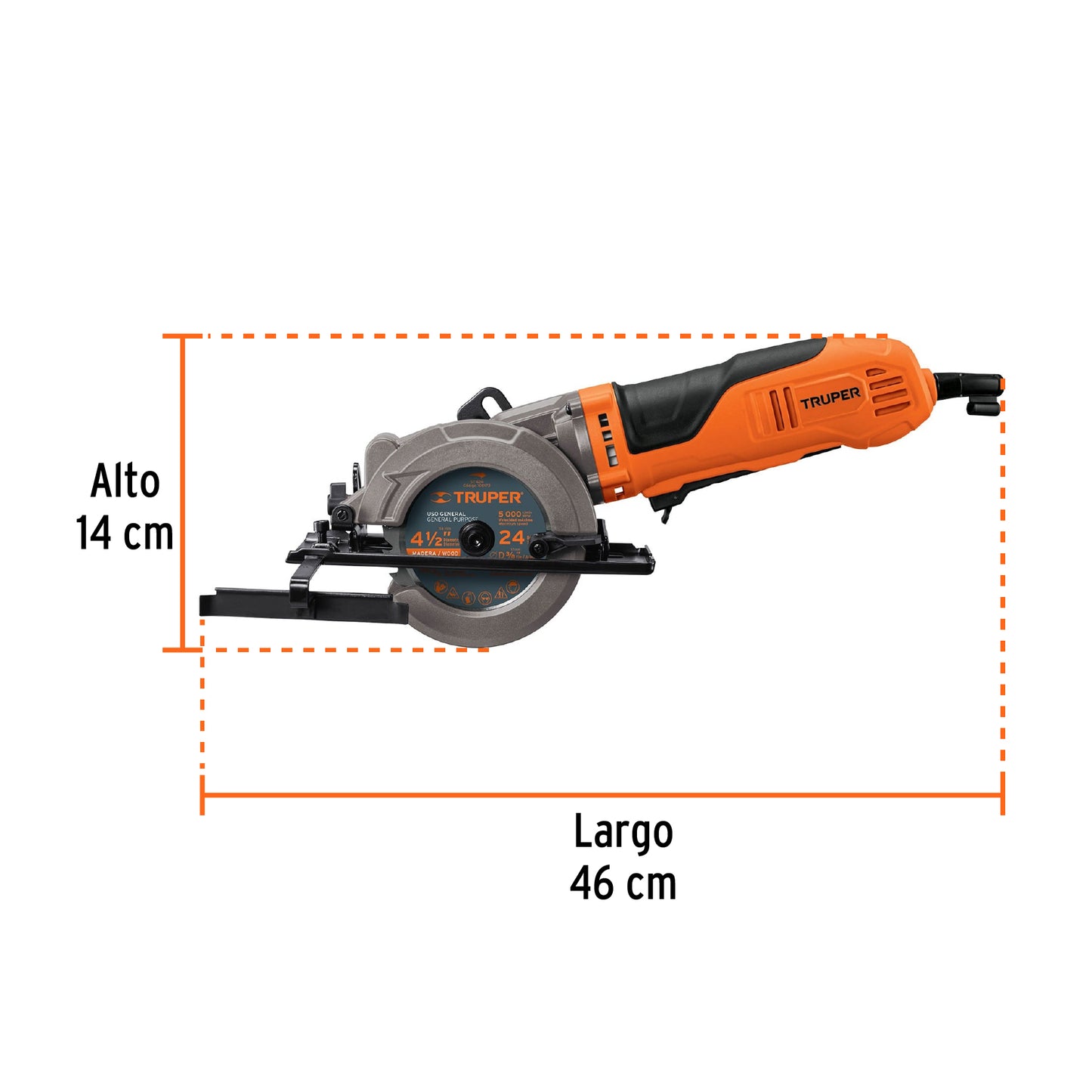 SICI-4-1/2A Sierra circular compacta, 4-1/2', 420 W