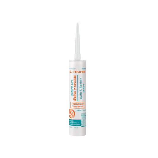 SIL-100BCT Sellador transparente para baño y cocina, 280 ml