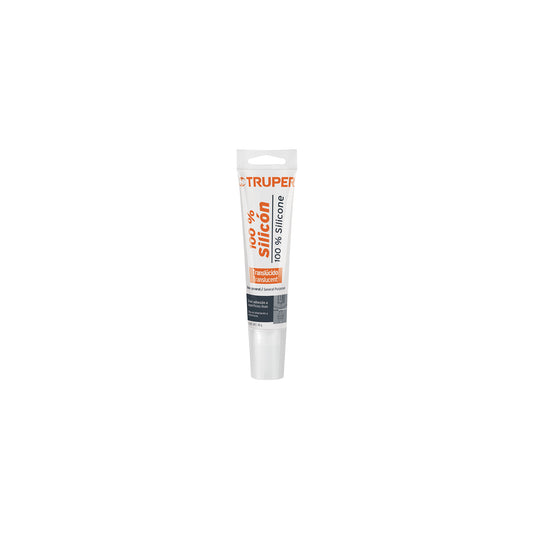 SIL-85T Sellador transparente, 100% de silicona, 85 gr