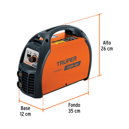 SOIN-160 Soldadora inversora SMAW, TIG 160 A, 220V Truper