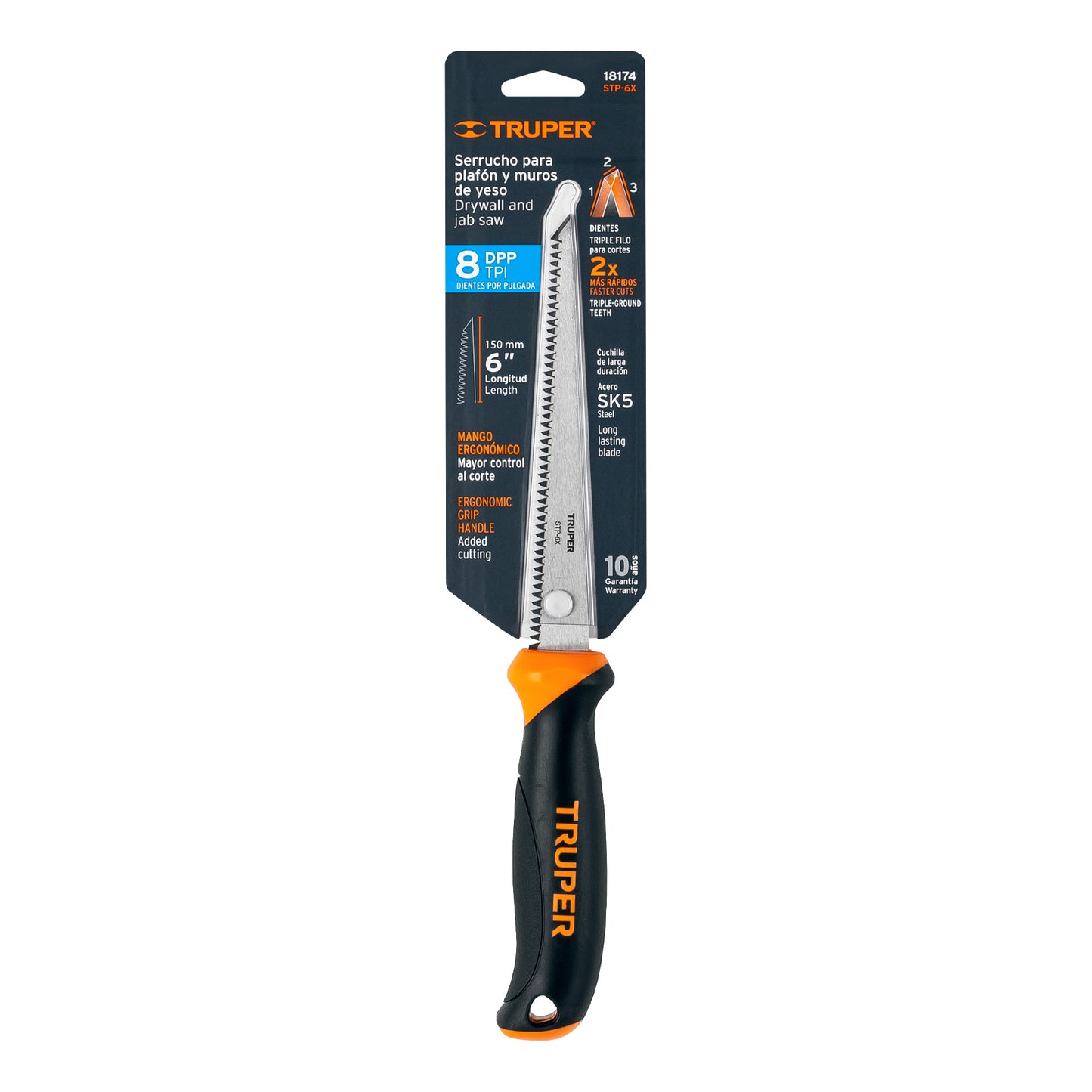 STP-6X Serrucho para plafón y muros de yeso, 6"