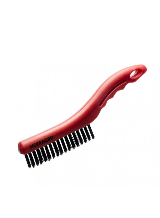 Cepillo de alambre hilos 3 X 19 mango plastico profesional T1343080119 Herragro